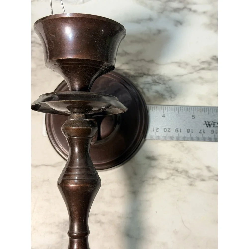 Candle Wall Sconce Mohogany Color‎ 7